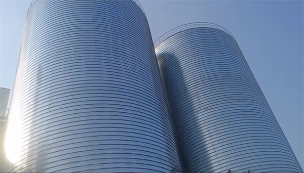 盱眙2座混凝土高架卷板仓